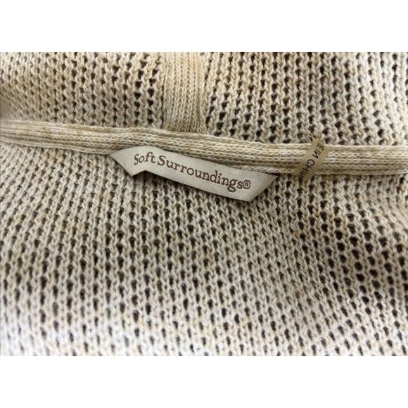 Soft Surroundings Women’s Missy One Size Brown Hoodie Poncho Cape - Picture 12 of 12